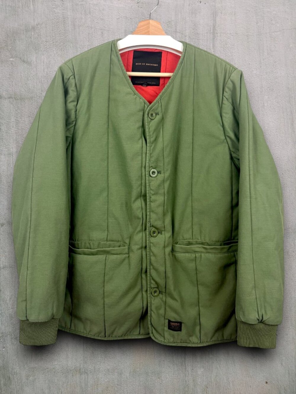 Deus Ex Machina Military Quilted Bomber Jacket